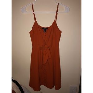 Forever 21 spaghetti strap button up dress